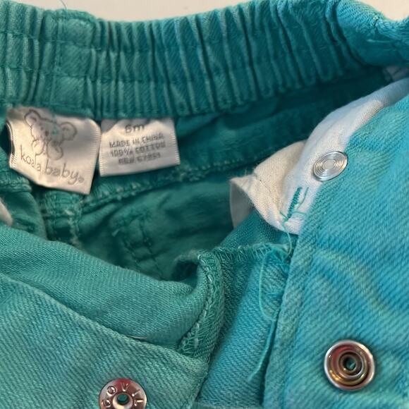 Koala Kids Jeans Teal Turquoise Denim Pants Size Baby 6m - Picture 3 of 3